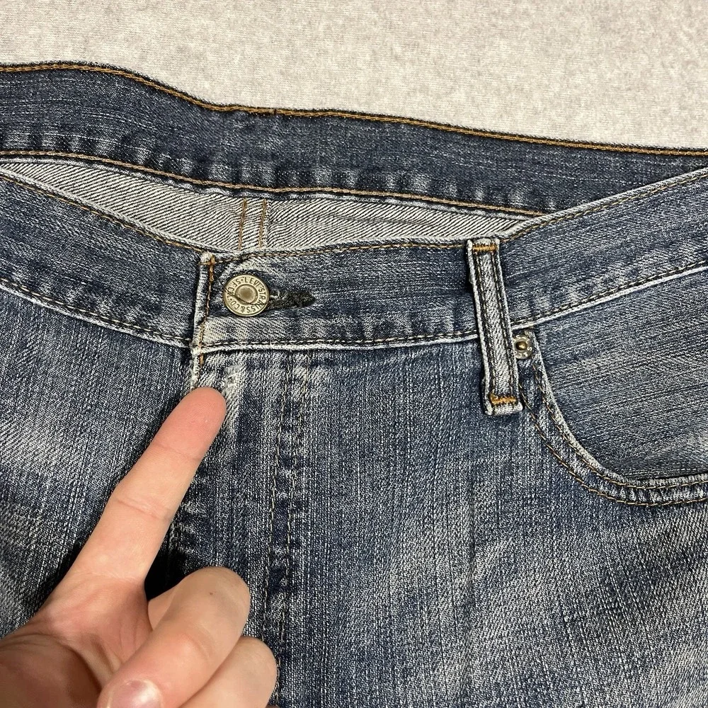 Levis Jeans Mens 36x32 (Fit 38x32) Blue 569 Loose Straight Denim Medium Cotton